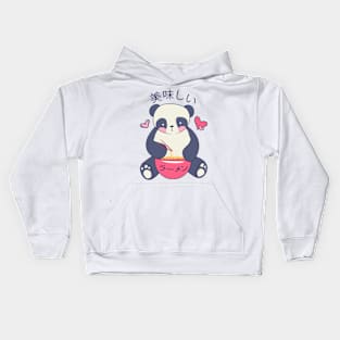 Panda ramen Kids Hoodie